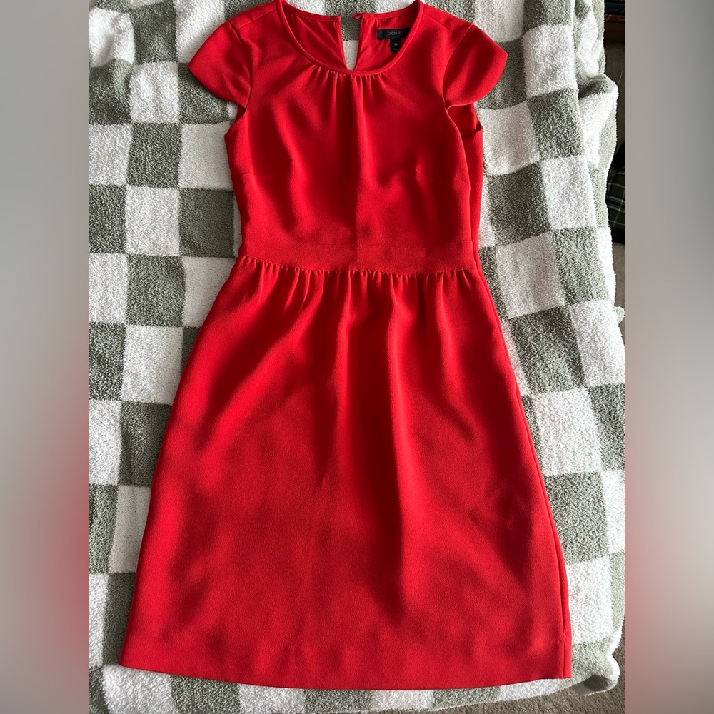 Red J. Crew Dress